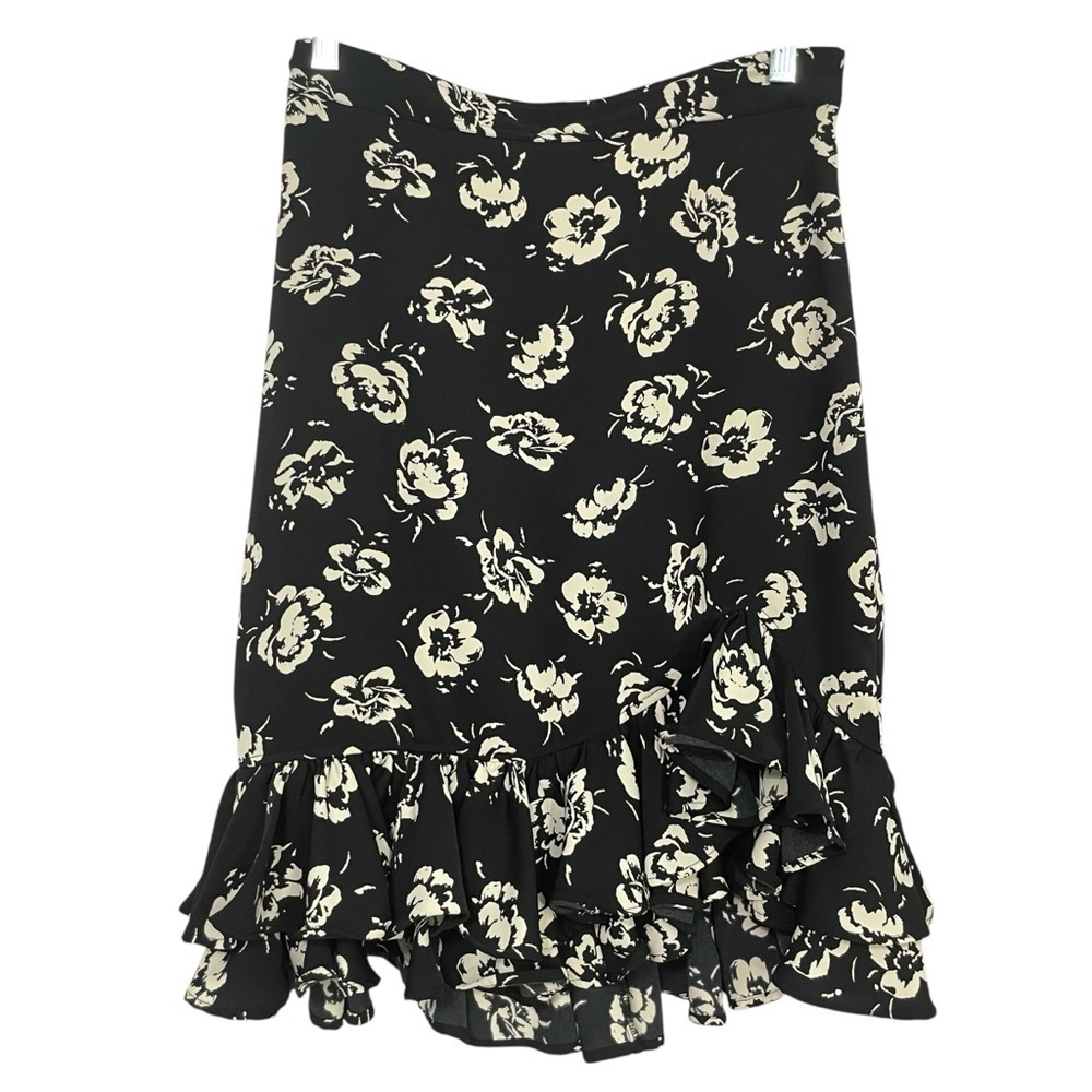 Polo Ralph Lauren Floral Black and Cream ruffle skirt size 4, Spring, Summer - Picture 3 of 16